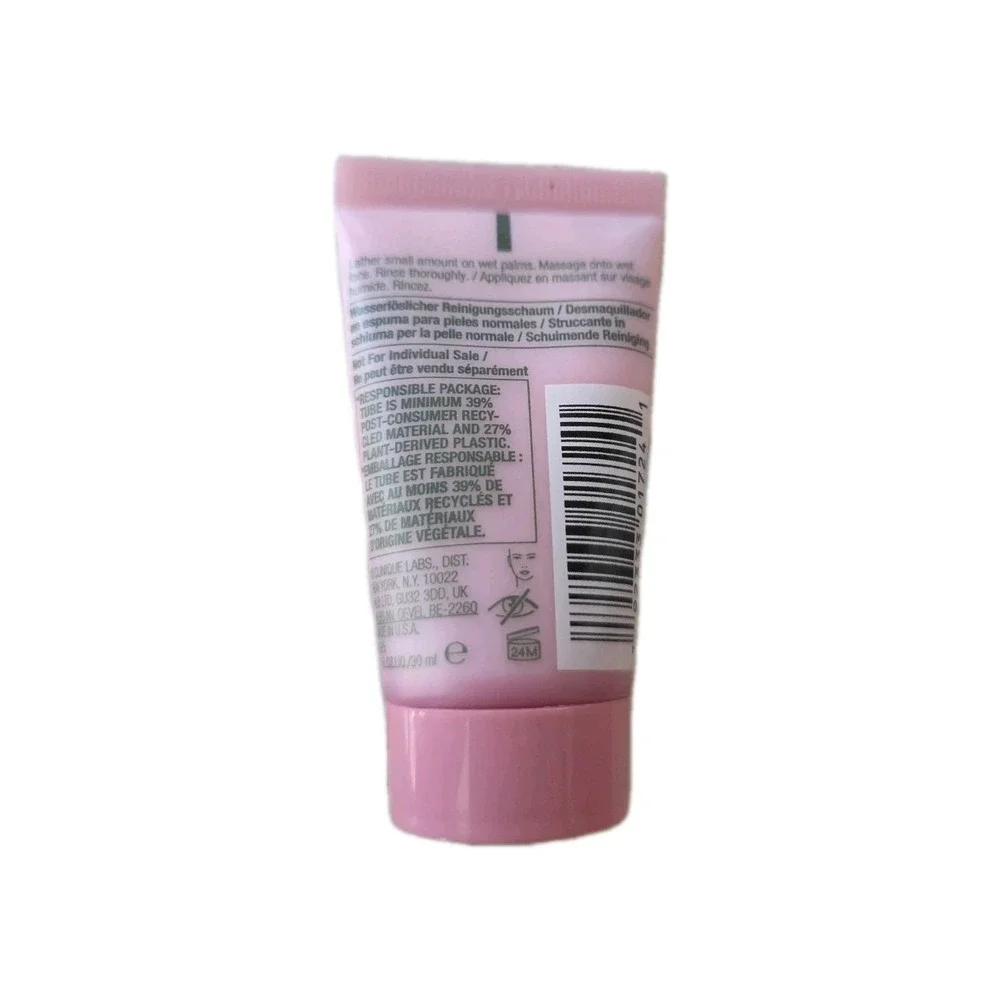 2 Clinique All About Clean Rinse-off Foaming Cleanser 1oz 30ml NEW No Box Travel